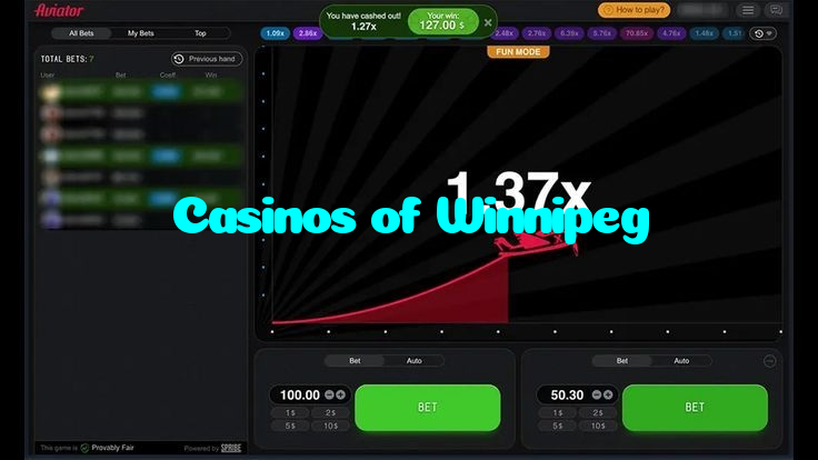 available types of Casinos of Winnipeg bet including pre-match live express and system bets